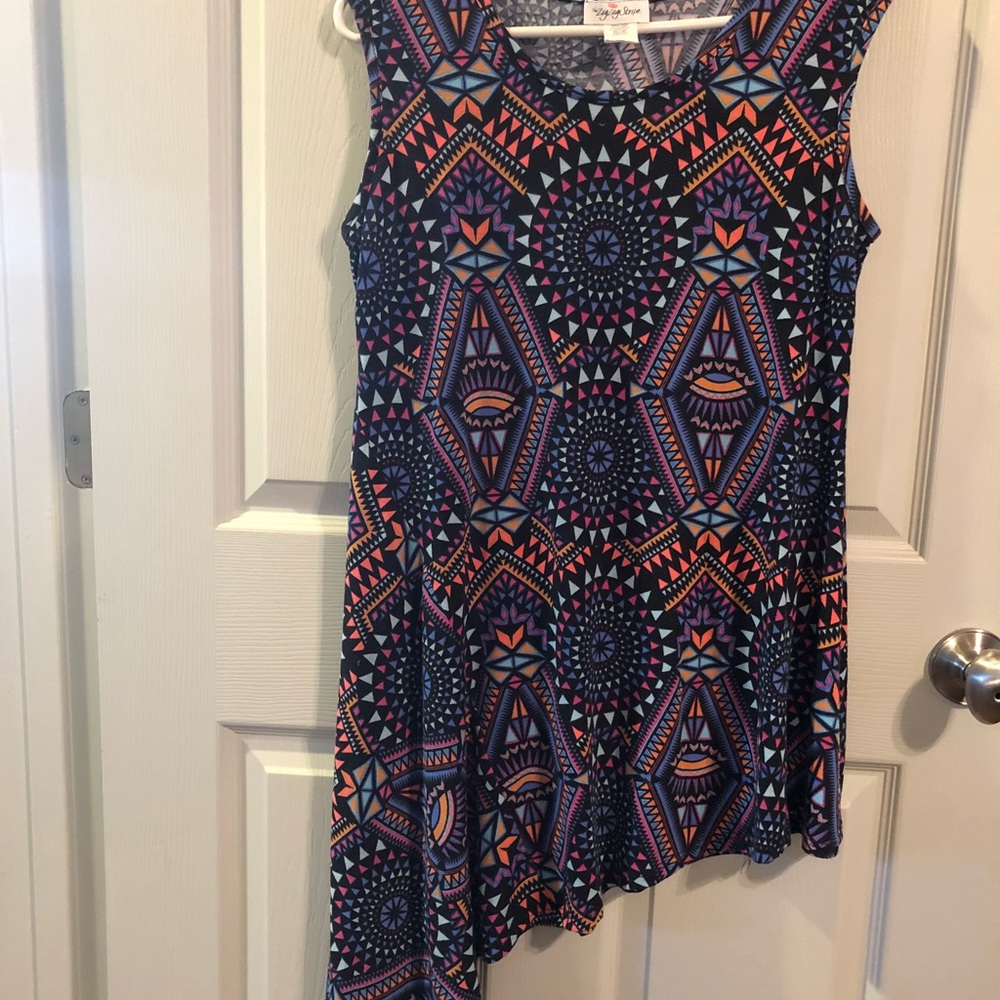 ZigZag Stripe hi-lo top